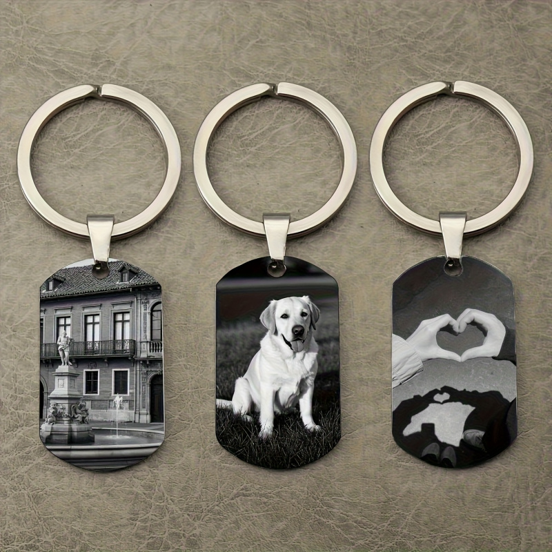Photographic Memory - Portachiavi Personalizzato con Foto, Anello Portachiavi