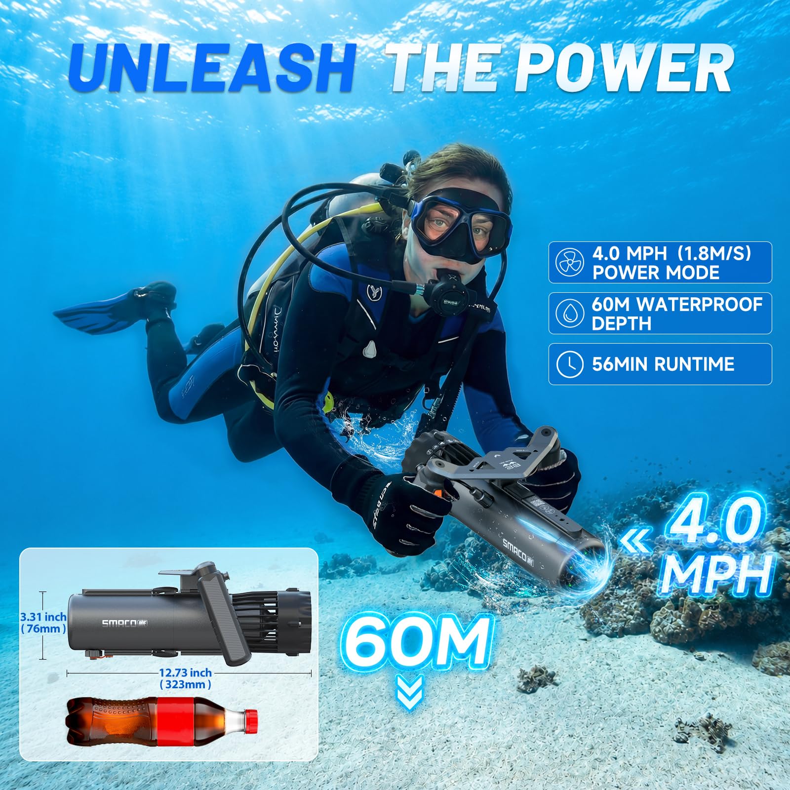 SMACO Scooter Subacqueo a Dopp - Photography Videos Free recensione e prezzo